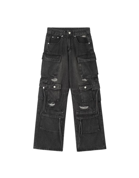 Men's jeans, work pants, trendy straight-leg pants