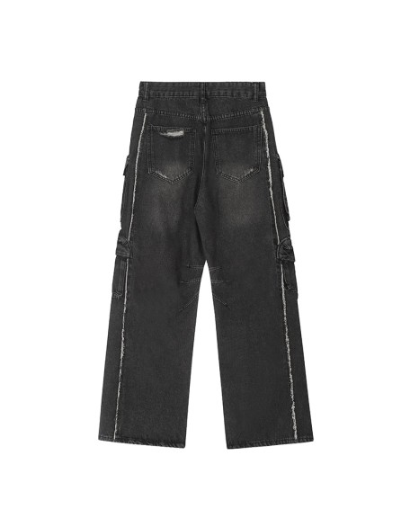 Men's jeans, work pants, trendy straight-leg pants