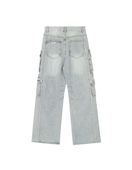 Men's jeans, work pants, trendy straight-leg pants