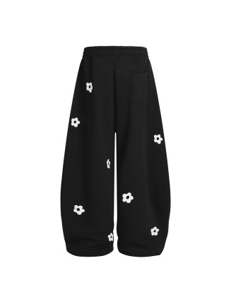 Fresh women's printed youthful casual pants