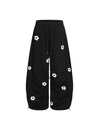 Fresh women's printed youthful casual pants