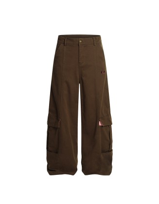 Women's Casual Pleated Youthful Fashion Work Pants