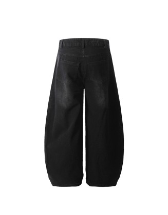 Fashionable urban men's striped casual jeans