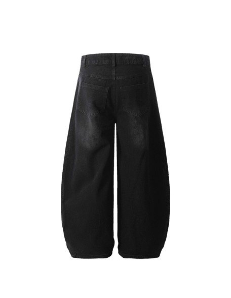Fashionable urban men's striped casual jeans
